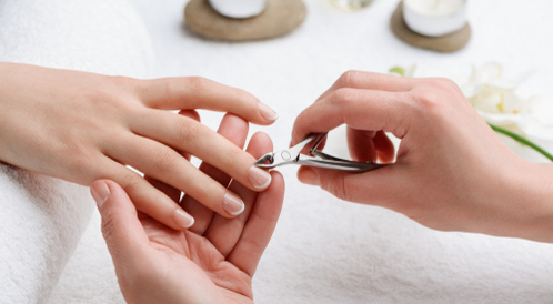 nail cleaning + Hand spa