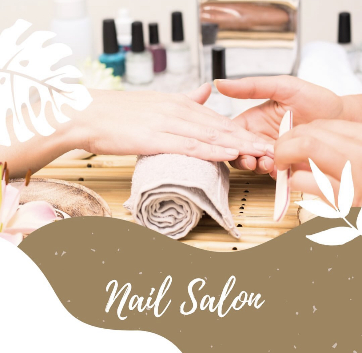 Pedicure and manicure for hands and feet without color