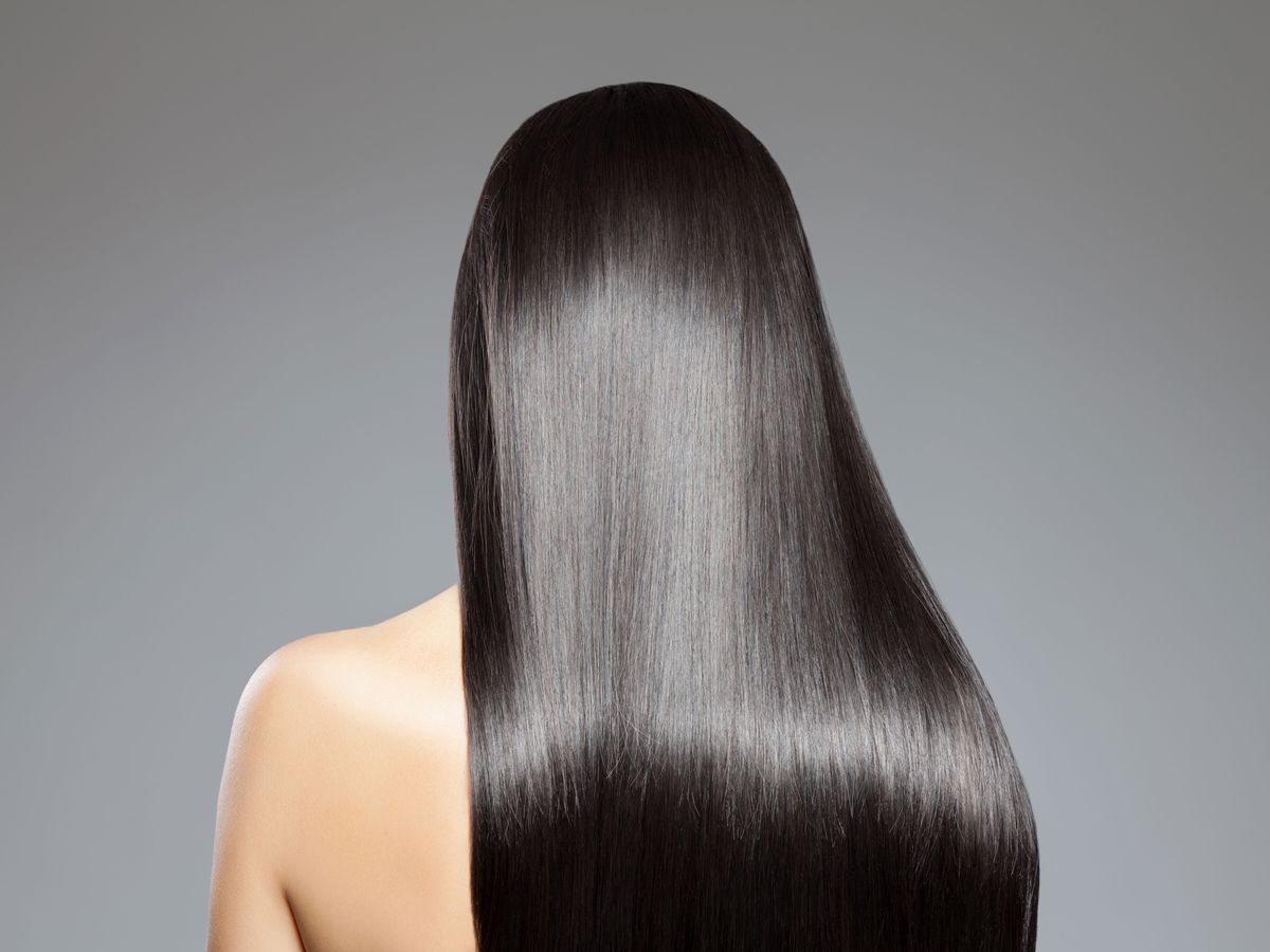 hair dye with hair treatment and straightening