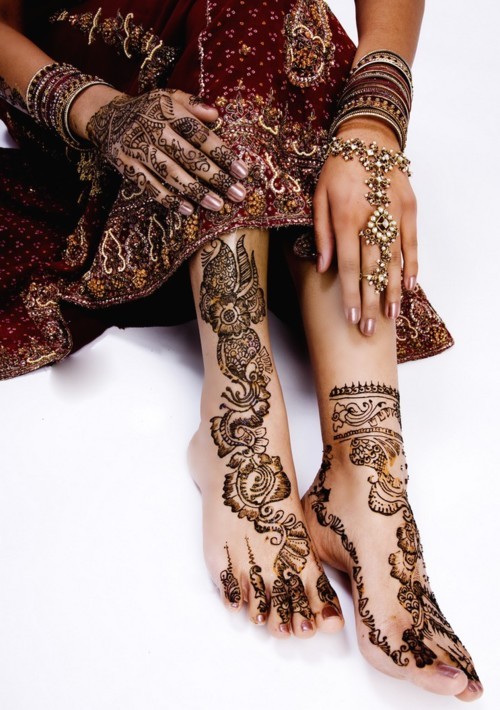 Henna for adults hand and foot