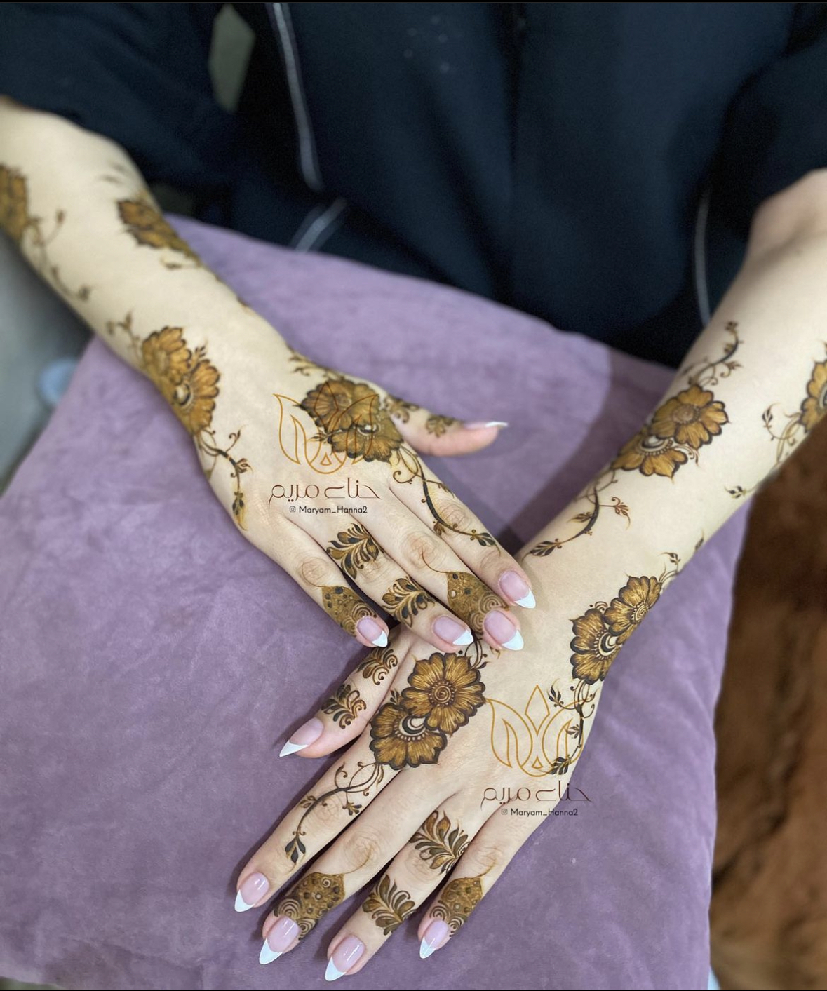 hand henna (two sides)
