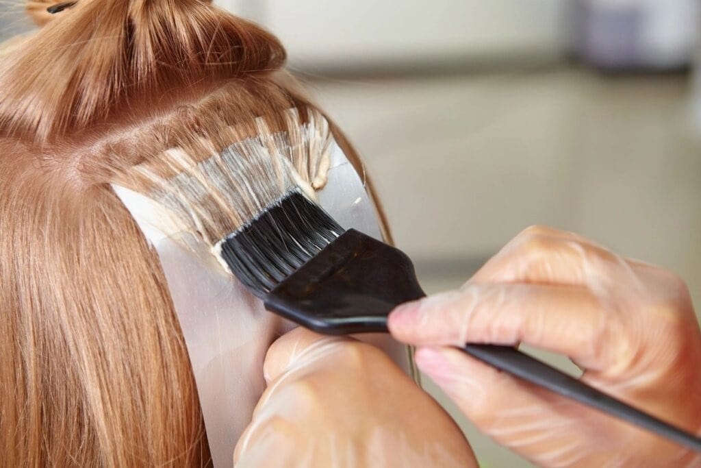 Ammonia -free dye - highlights for long hair starts from