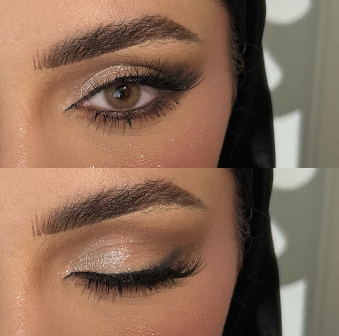 Engagement makeup with or without eyelashes