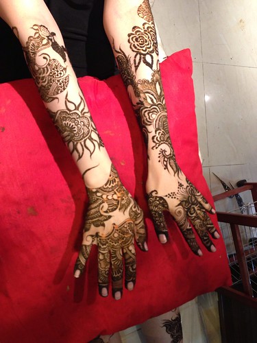 henna for hands (one side)