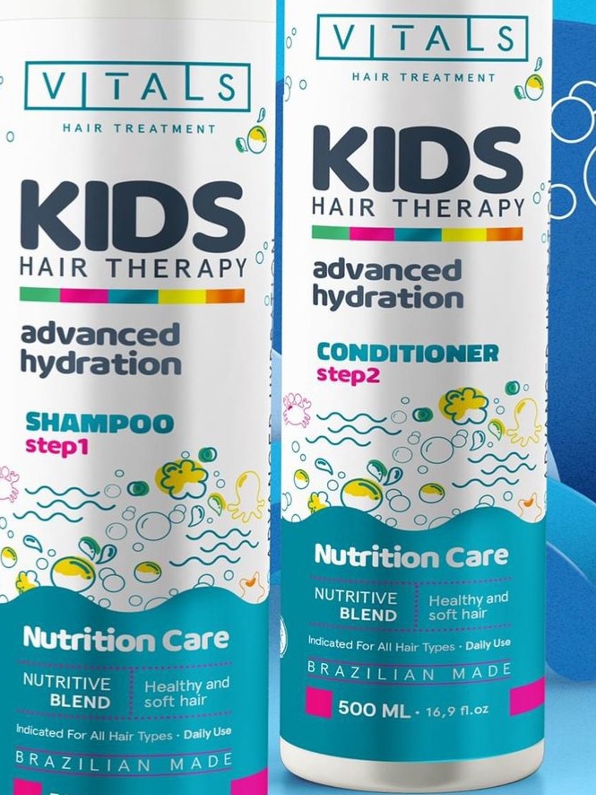 Hair collection for children after protein