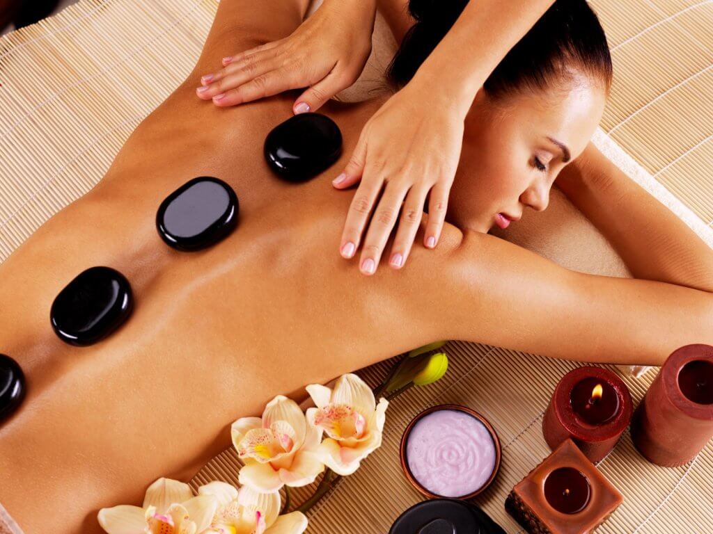 Massage with stones