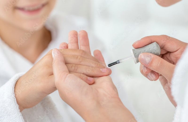 Regular manicure for children