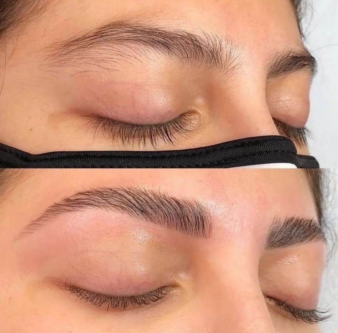 Trimming eyebrows