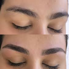 eyebrows bleach  and eyebrows tinting