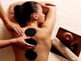 Full body massage with hot stones
